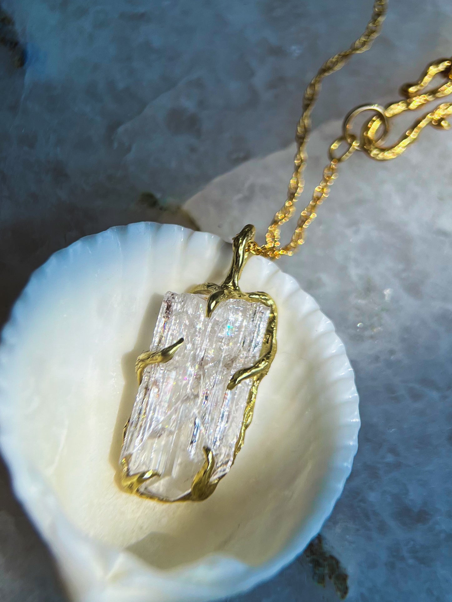 Healing Crystal Pendant ⋄ Danburite