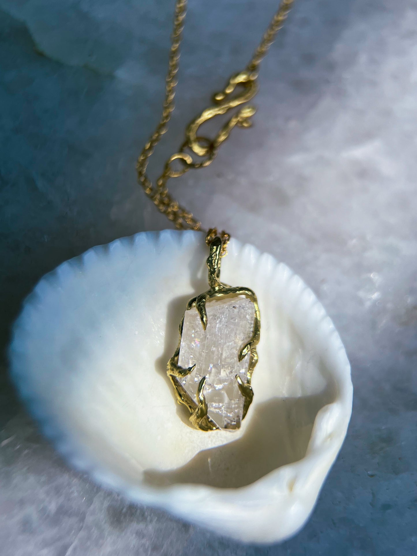 Mini Healing Crystal Pendant ⋄ Danburite