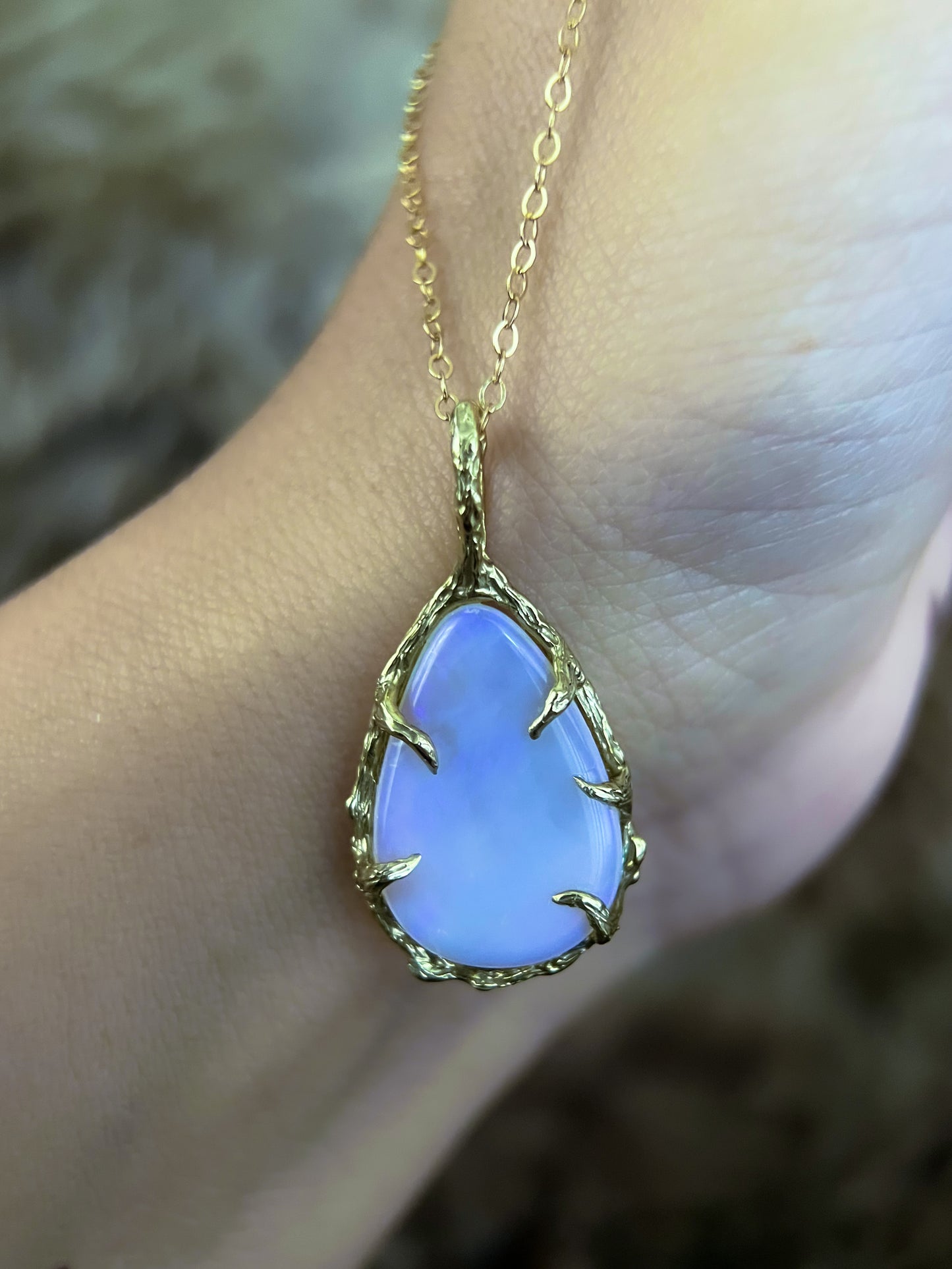 Unicorn Tear Necklace ⋄ Australian Opal