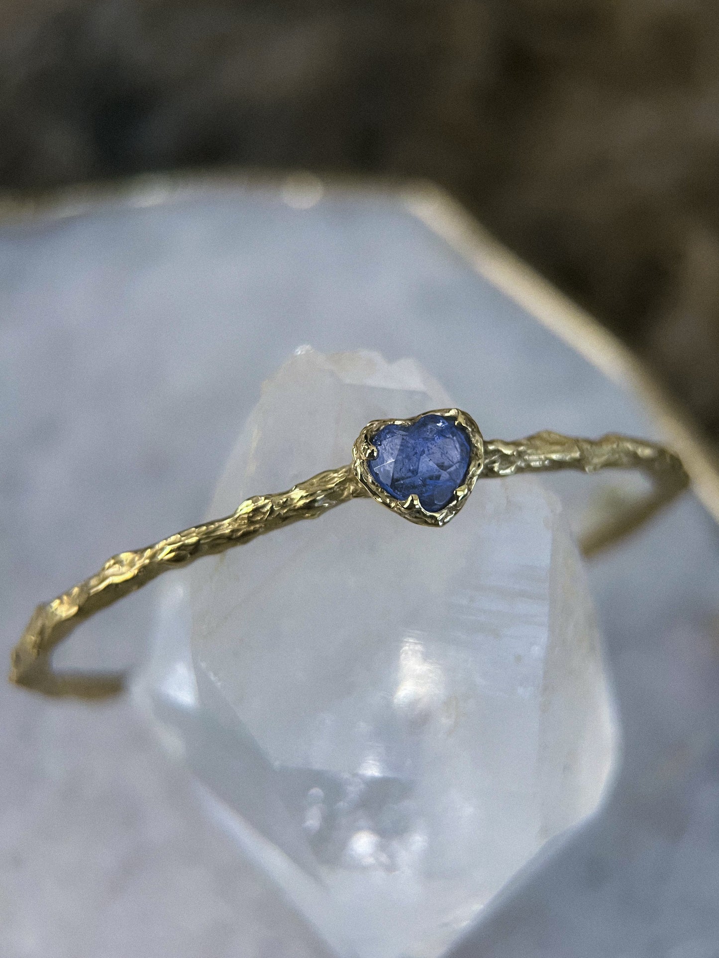 Heart of the Ocean Cuff Bracelet ⋄ Tanzanite
