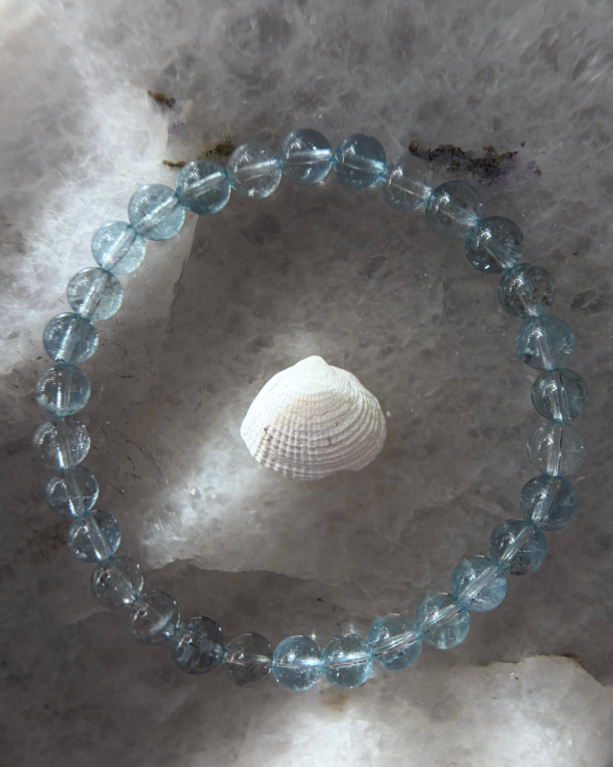 Sea Water Dewdrops Bracelet ⋄ Aquamarine