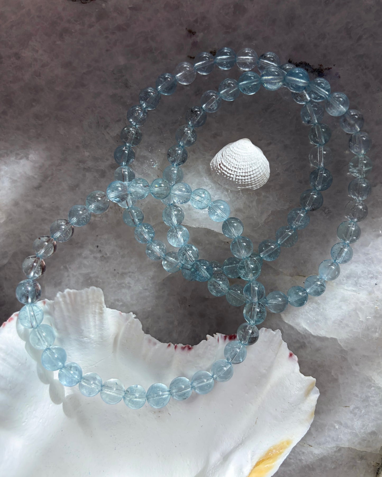 Sea Water Dewdrops Bracelet ⋄ Aquamarine