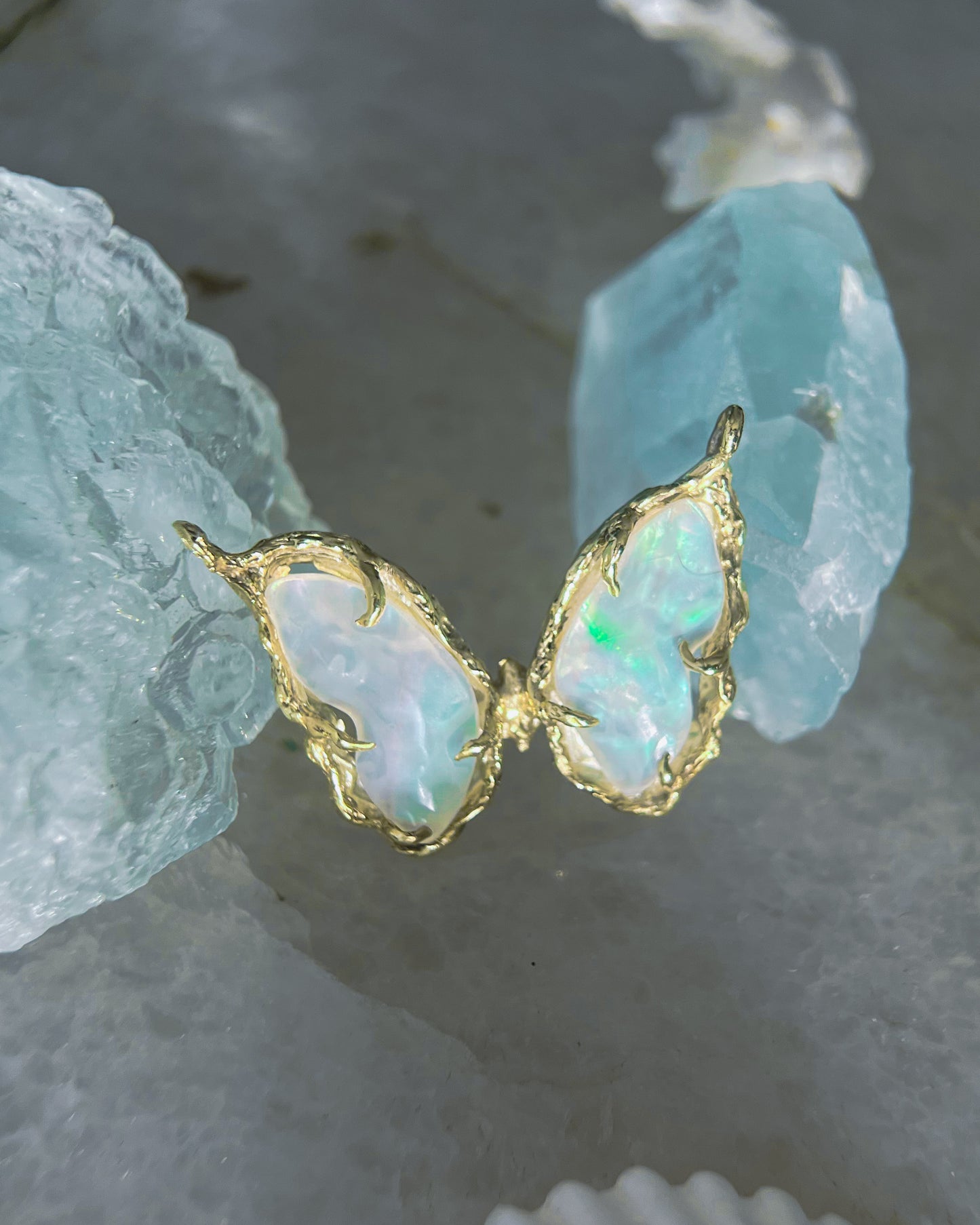 Ever After Butterfly Necklace ⋄ Mother of Pearl ⋄ gold vermeil