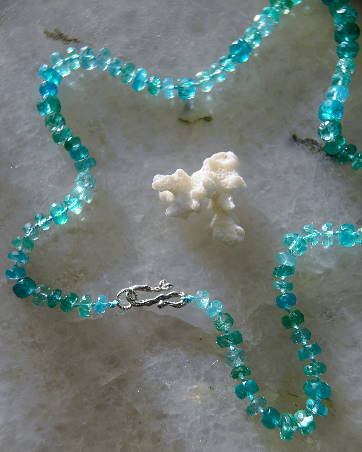 Water Nymph Necklace ⋄ Shaded Seafoam Apatite