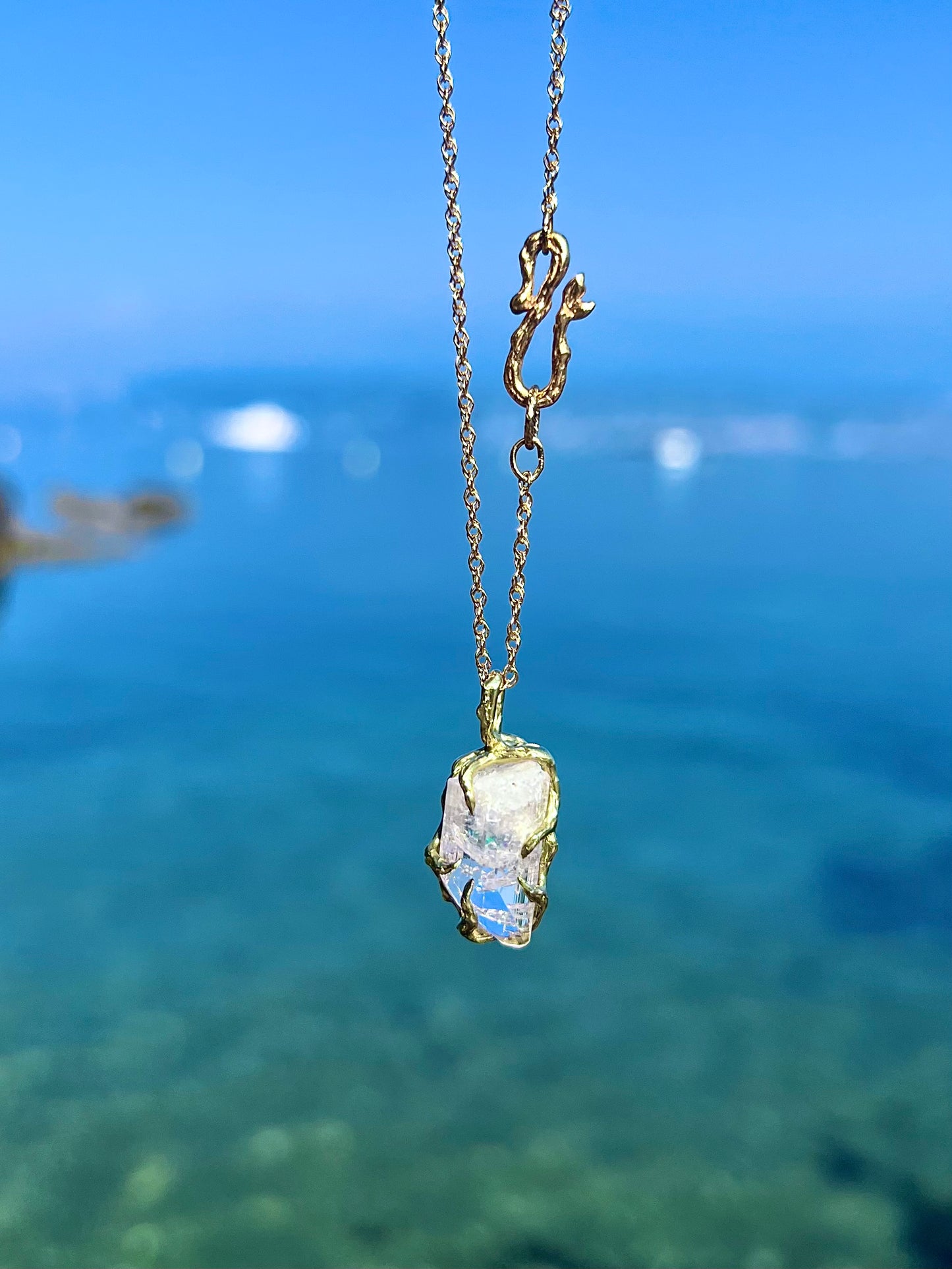 Mini Healing Crystal Pendant ⋄ Danburite
