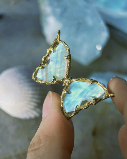 Ever After Butterfly Necklace ⋄ Mother of Pearl ⋄ gold vermeil