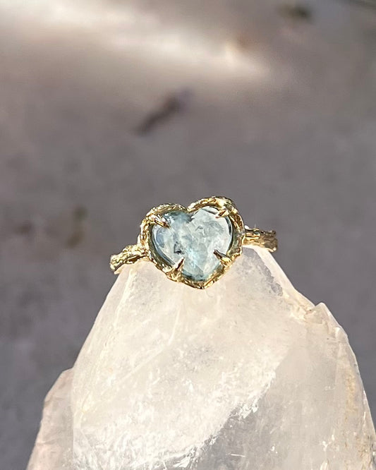 Heart of the Ocean Ring ⋄  Aquamarine ⋄ size 5.5