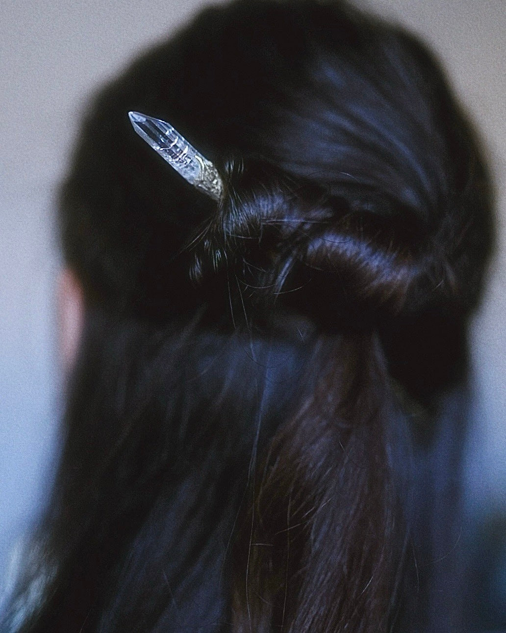 La Sirène Crystal Silver Hair Pin ⋄ Danburite