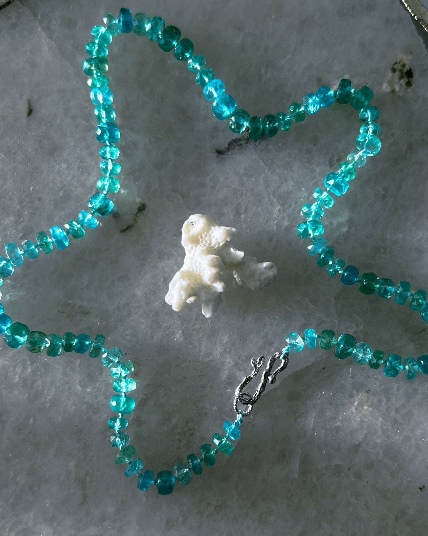 Water Nymph Necklace ⋄ Shaded Seafoam Apatite