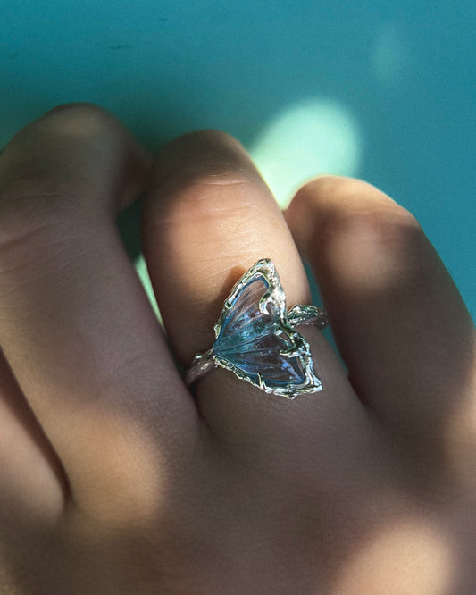 Mermaid Tail Ring ⋄ Aquamarine ⋄ size 6
