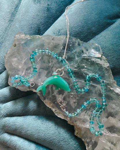 Water Nymph Necklace ⋄ Shaded Seafoam Apatite
