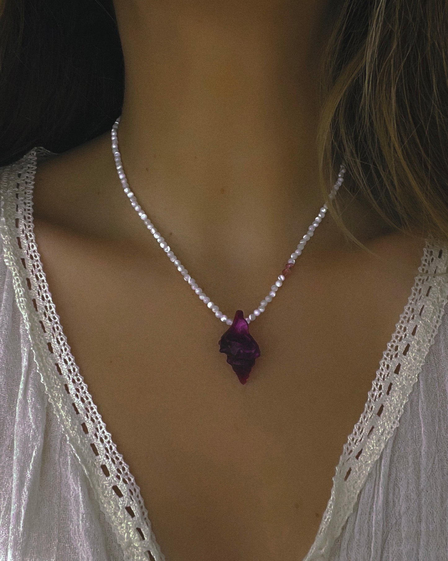 Sereia Necklace ⋄ Purple Fluorite