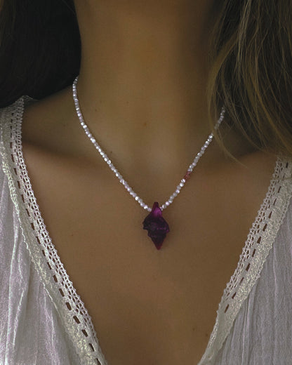 Sereia Necklace ⋄ Purple Fluorite