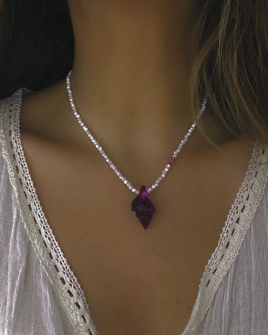 Sereia Necklace ⋄ Purple Fluorite
