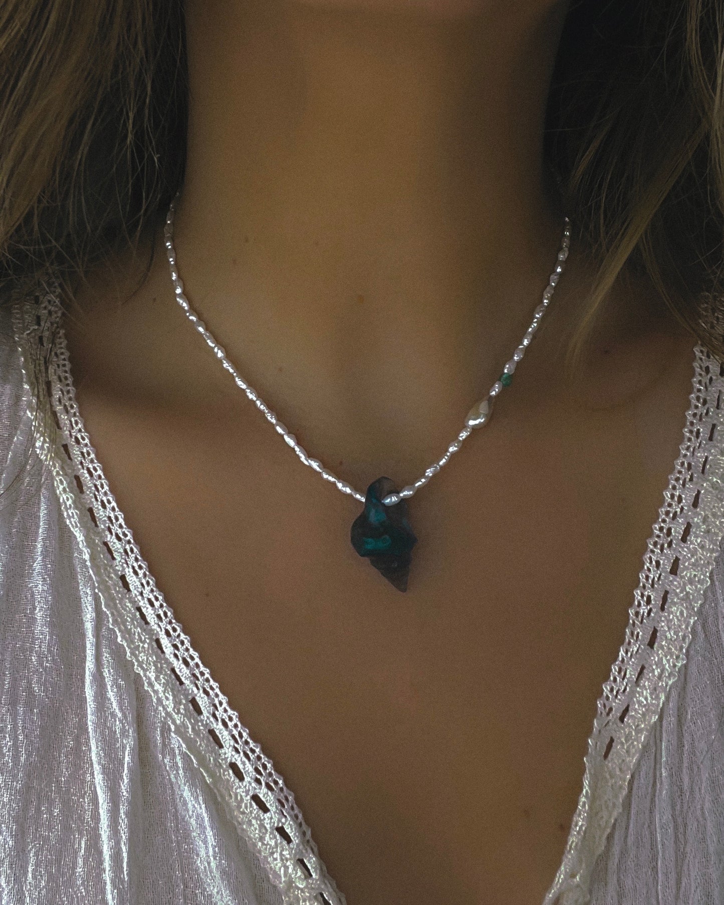 Sereia Necklace ⋄ Teal Fluorite