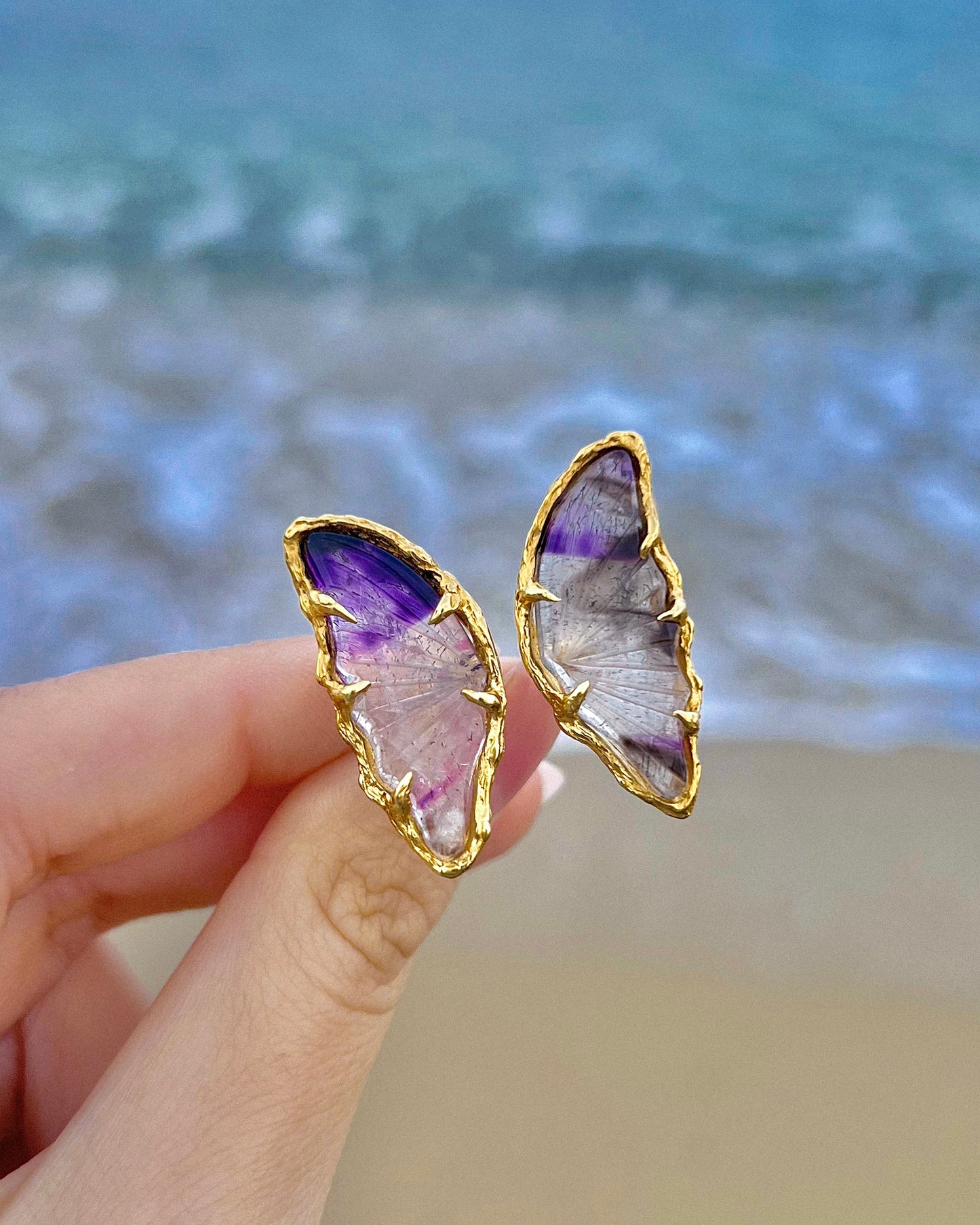 Ever After Butterfly Ring ⋄ Amethyst ⋄ 22k Gold Vermeil ⋄ size 5-6.5