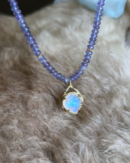 Heart Portal Necklace ⋄ Moonstone & Tanzanite