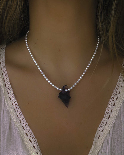 Sereia Necklace ⋄ Purple Teal Fluorite