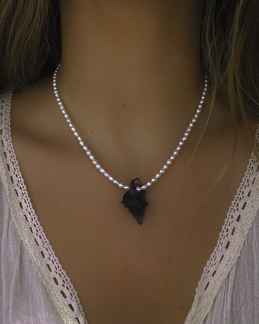 Sereia Necklace ⋄ Purple Teal Fluorite