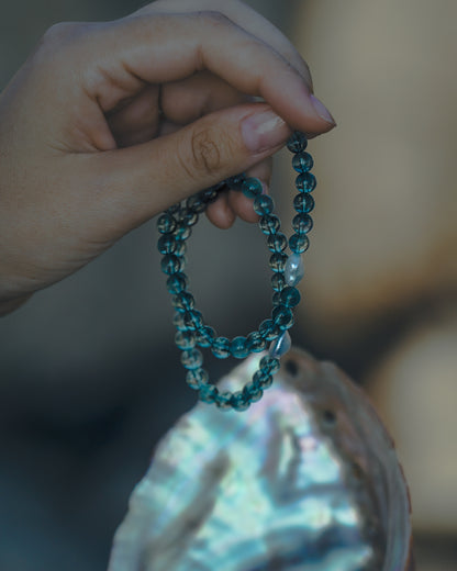 Daughter of the Sea Bracelet ⋄ Teal Fluorite & Pearl