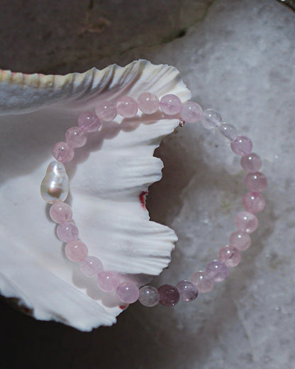 Daughter of the Sea Bracelet ⋄ Morganite & Pearl