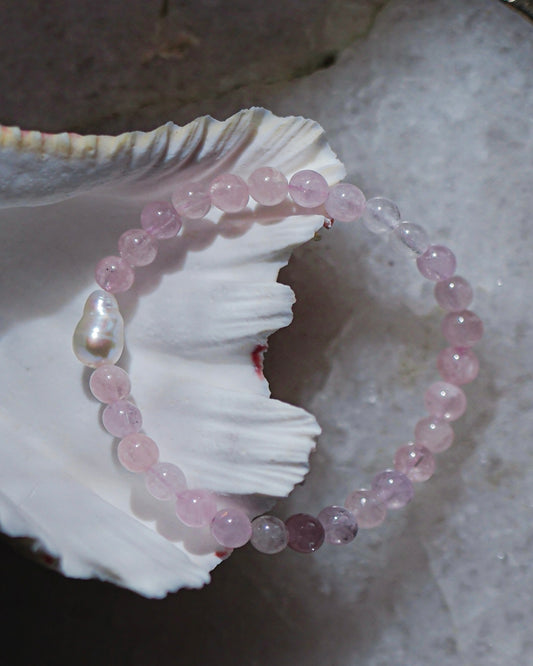 Daughter of the Sea Bracelet ⋄ Morganite & Pearl