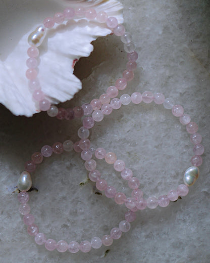 Daughter of the Sea Bracelet ⋄ Morganite & Pearl