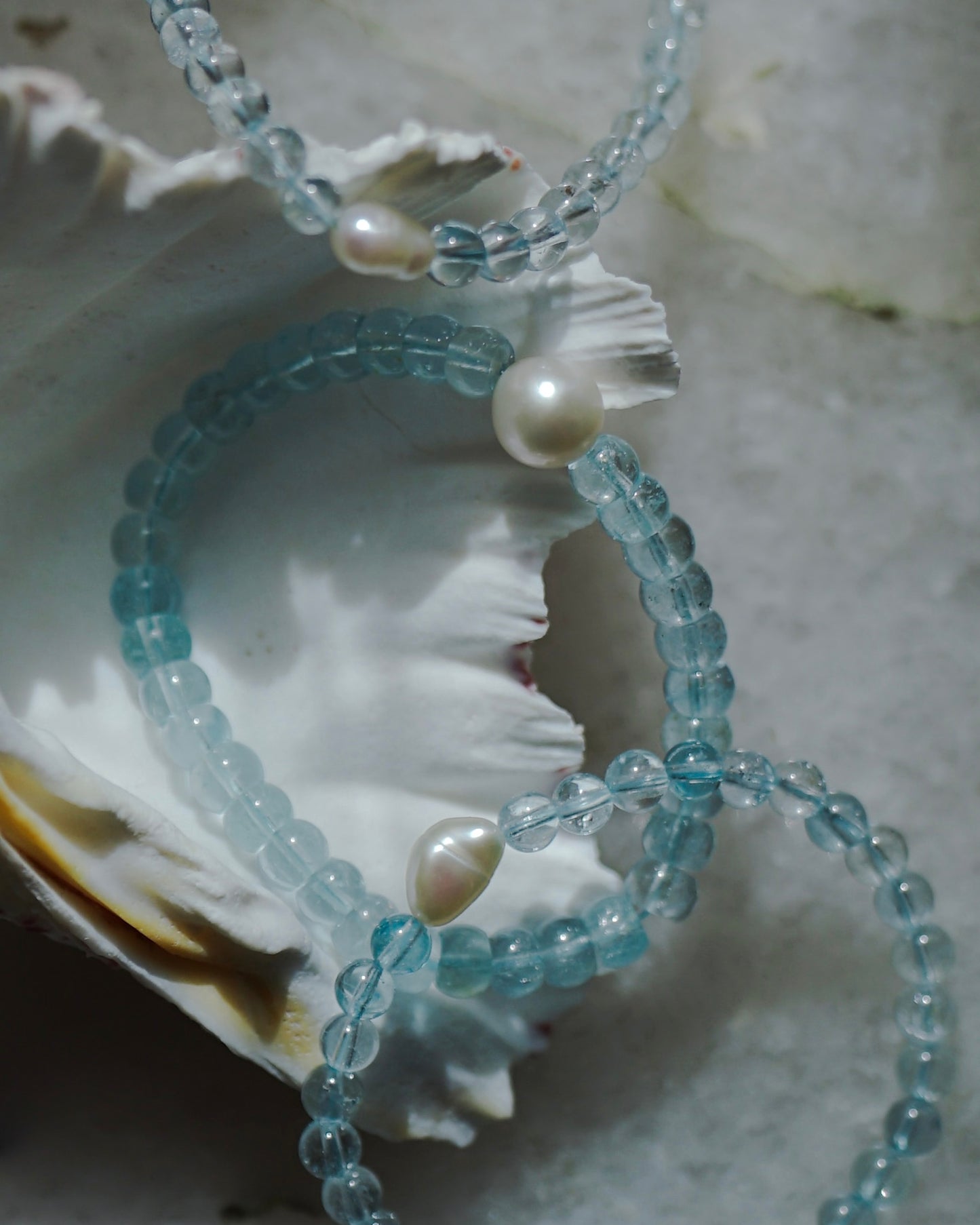 Daughter of the Sea Bracelet ⋄ Blue Topaz & Pearl