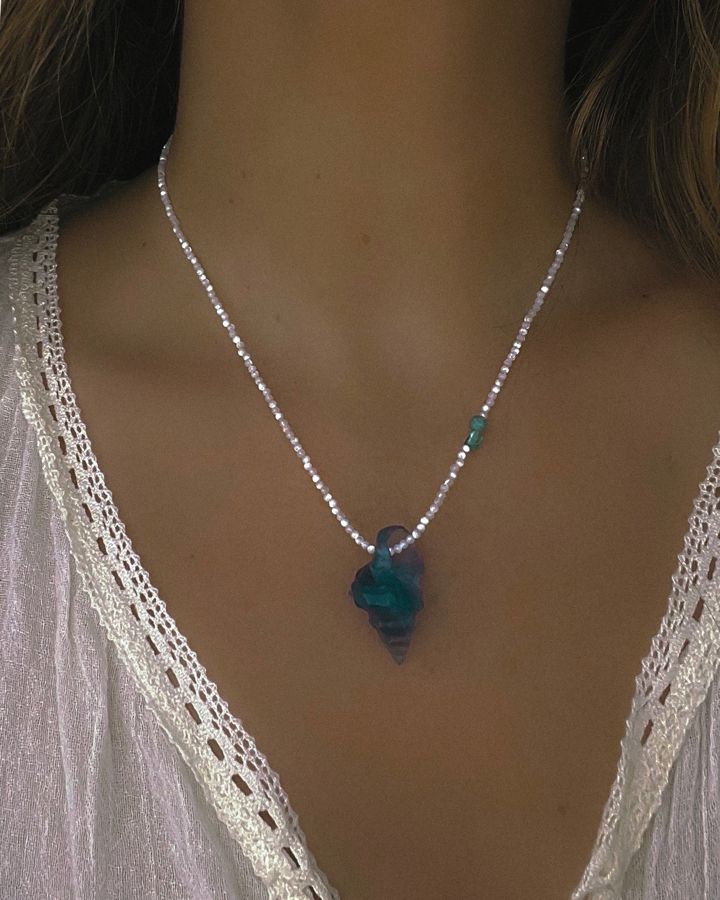 Sereia Necklace ⋄ Teal Fluorite
