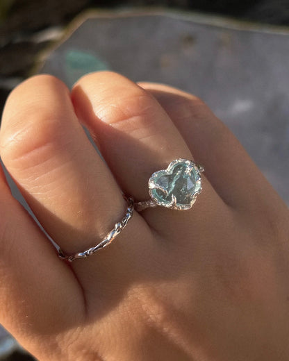 Heart of the Ocean Ring ⋄  Aquamarine ⋄ size 7