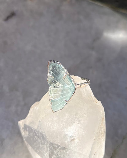 Fairy Wing Ring ⋄ Aquamarine ⋄ size 5.5