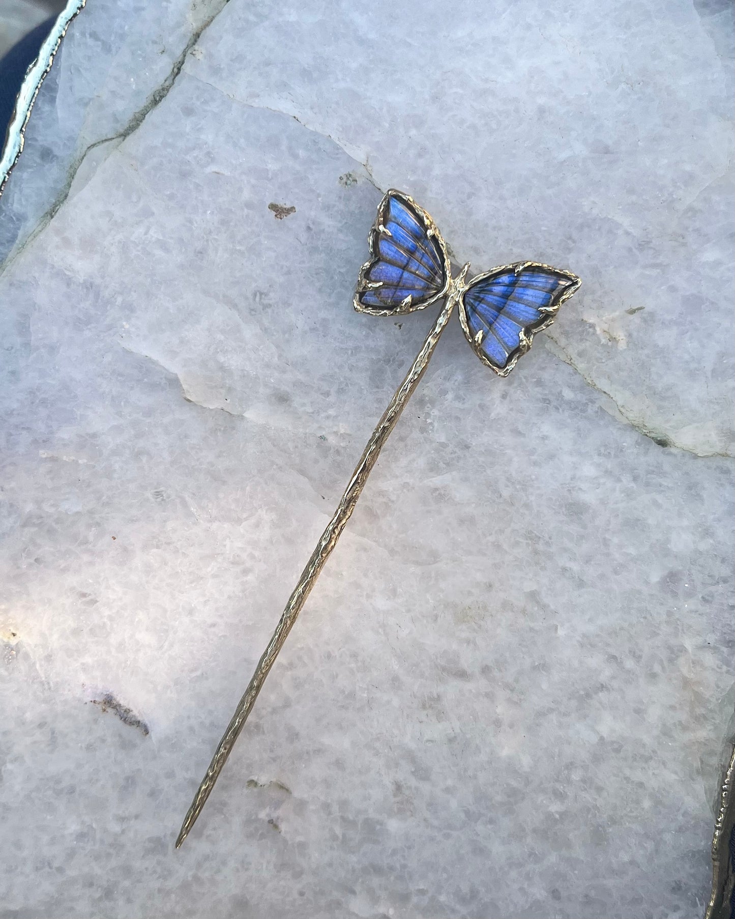 Ever After Butterfly Hair Pin ⋄ Labradorite