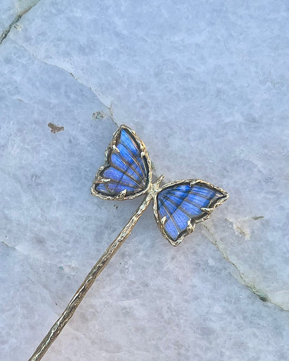 Ever After Butterfly Hair Pin ⋄ Labradorite