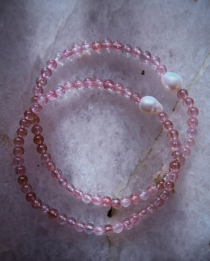 Daughter of Venus Bracelet ⋄ Pink Tourmaline & Pearl