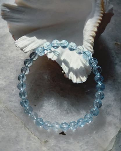 Sea Water Dewdrops Bracelet ⋄ Aquamarine
