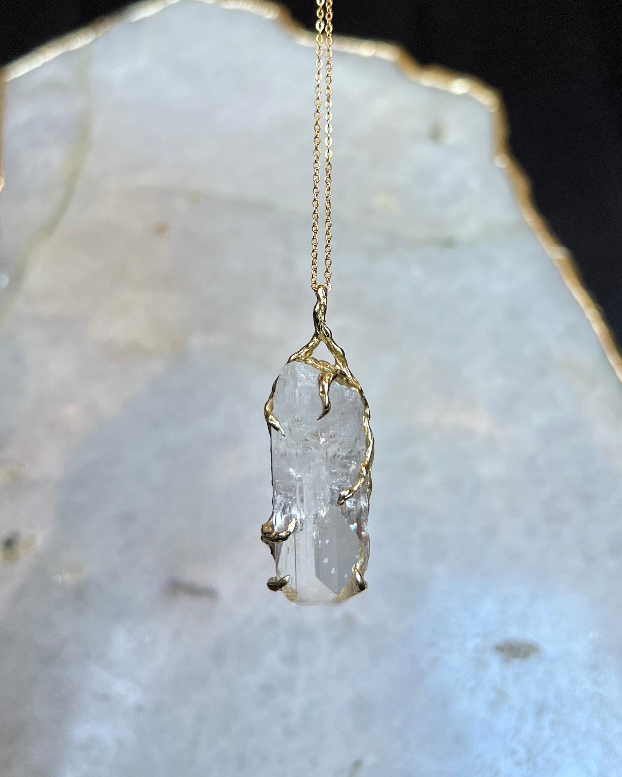 Healing Crystal Necklace ⋄ Danburite