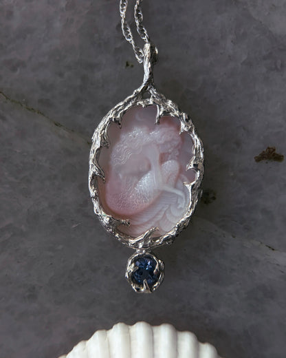 Mermaid Amulet ⋄ Mother of Pearl & Tanzanite