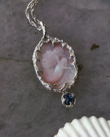 Mermaid Amulet ⋄ Mother of Pearl & Tanzanite