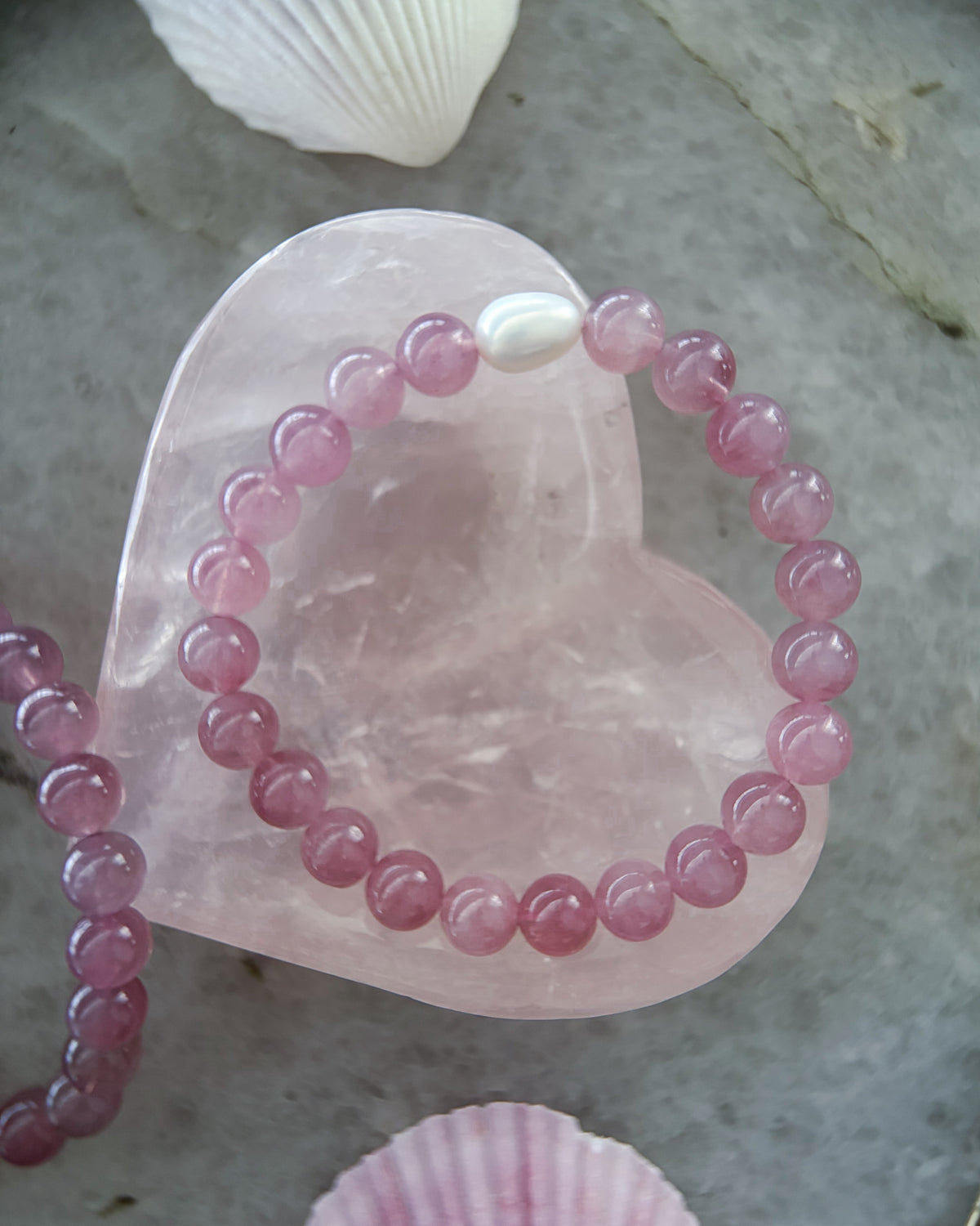 Daughter of Venus Bracelet ⋄ Lavender Rose Quartz