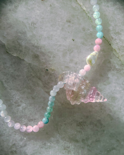 Sereia Candy Necklace ⋄ Ice Cream Tourmaline, Fluorite & Pearl