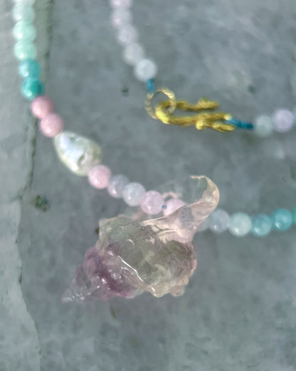 Sereia Candy Necklace ⋄ Ice Cream Tourmaline, Fluorite & Pearl