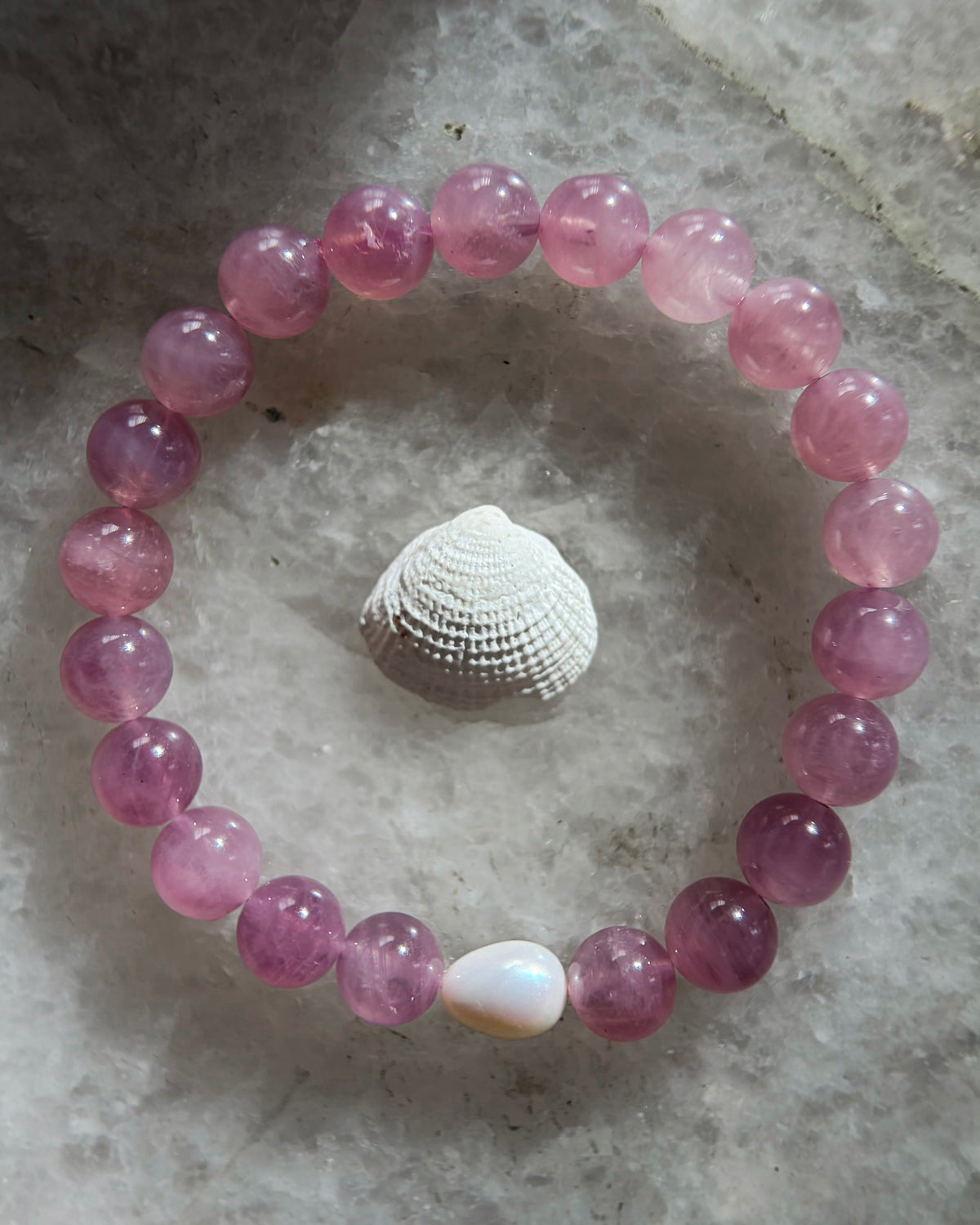 Daughter of Venus Bracelet ⋄ Lavender Rose Quartz
