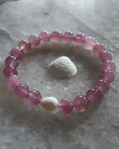 Daughter of Venus Bracelet ⋄ Lavender Rose Quartz
