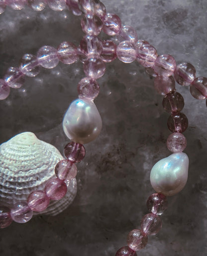Daughter of Venus Bracelet ⋄ Pink Tourmaline & Pearl