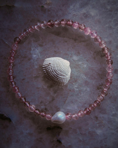 Daughter of Venus Bracelet ⋄ Pink Tourmaline & Pearl