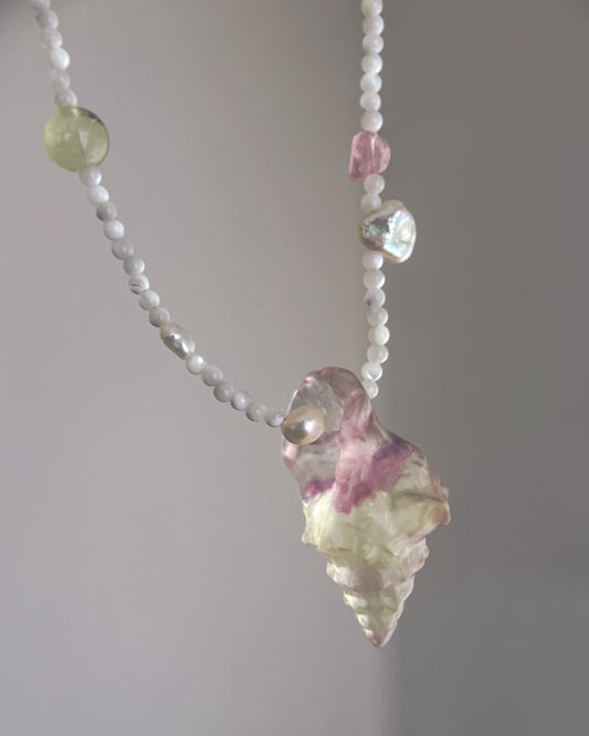 Sereia Necklace ⋄ Yellow / Purple Fluorite