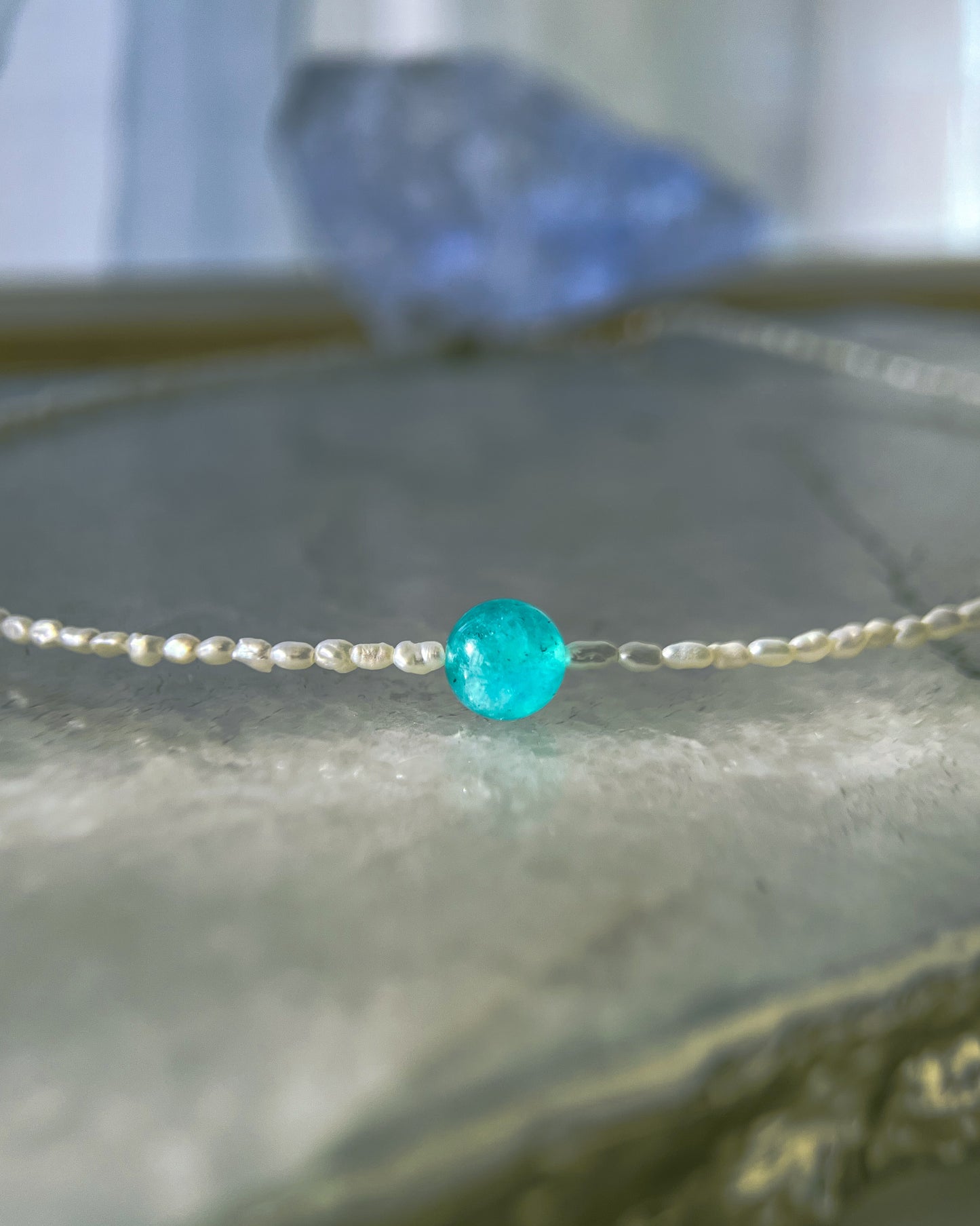 Daughter of the Sea Necklace ⋄ Amazonite & Pearls