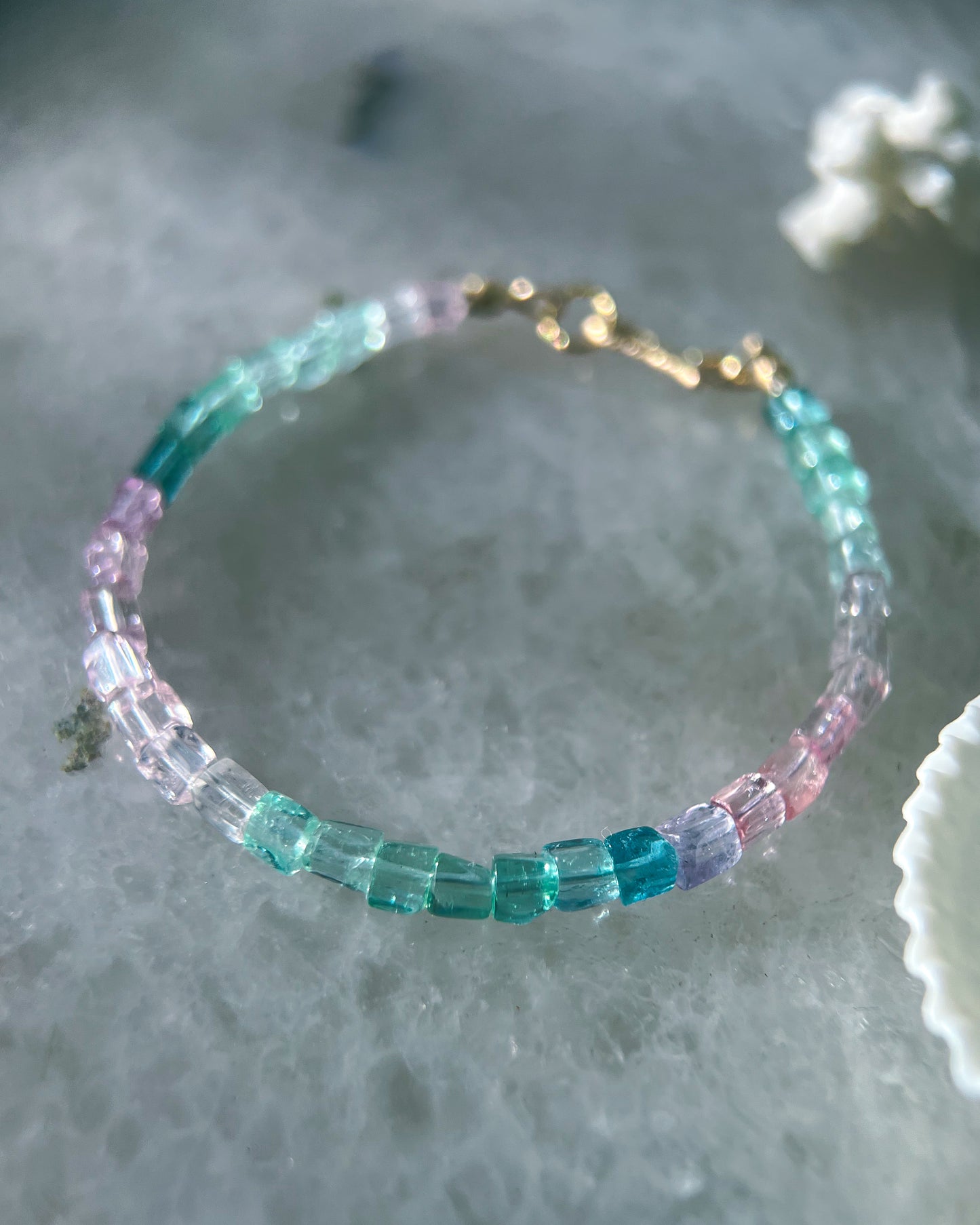 Ocean Pebbles Bracelet ⋄ Rainbow Tourmaline