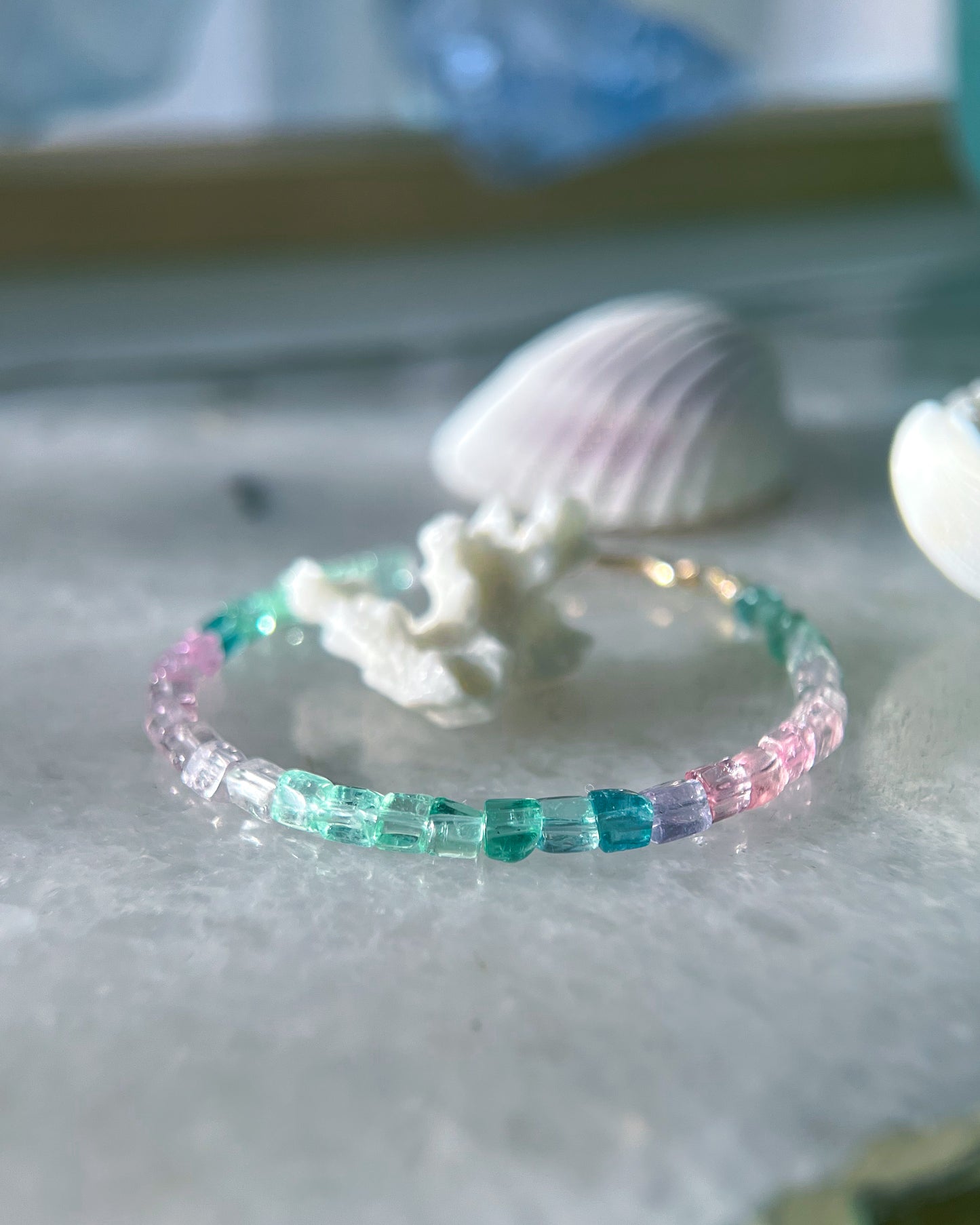 Ocean Pebbles Bracelet ⋄ Rainbow Tourmaline