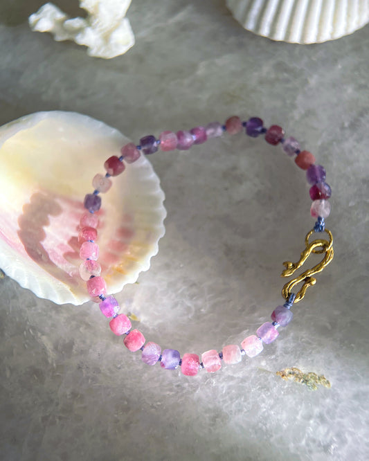 Rosewater Dewdrops Bracelet ⋄ Lavender Rose Tourmaline
